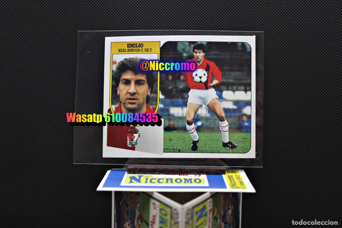 Fu&szlig;ball-Sticker: emilio burgos 91 92 carton este nuevo sin pegar 1991 1992 ver fotos + en niccromo