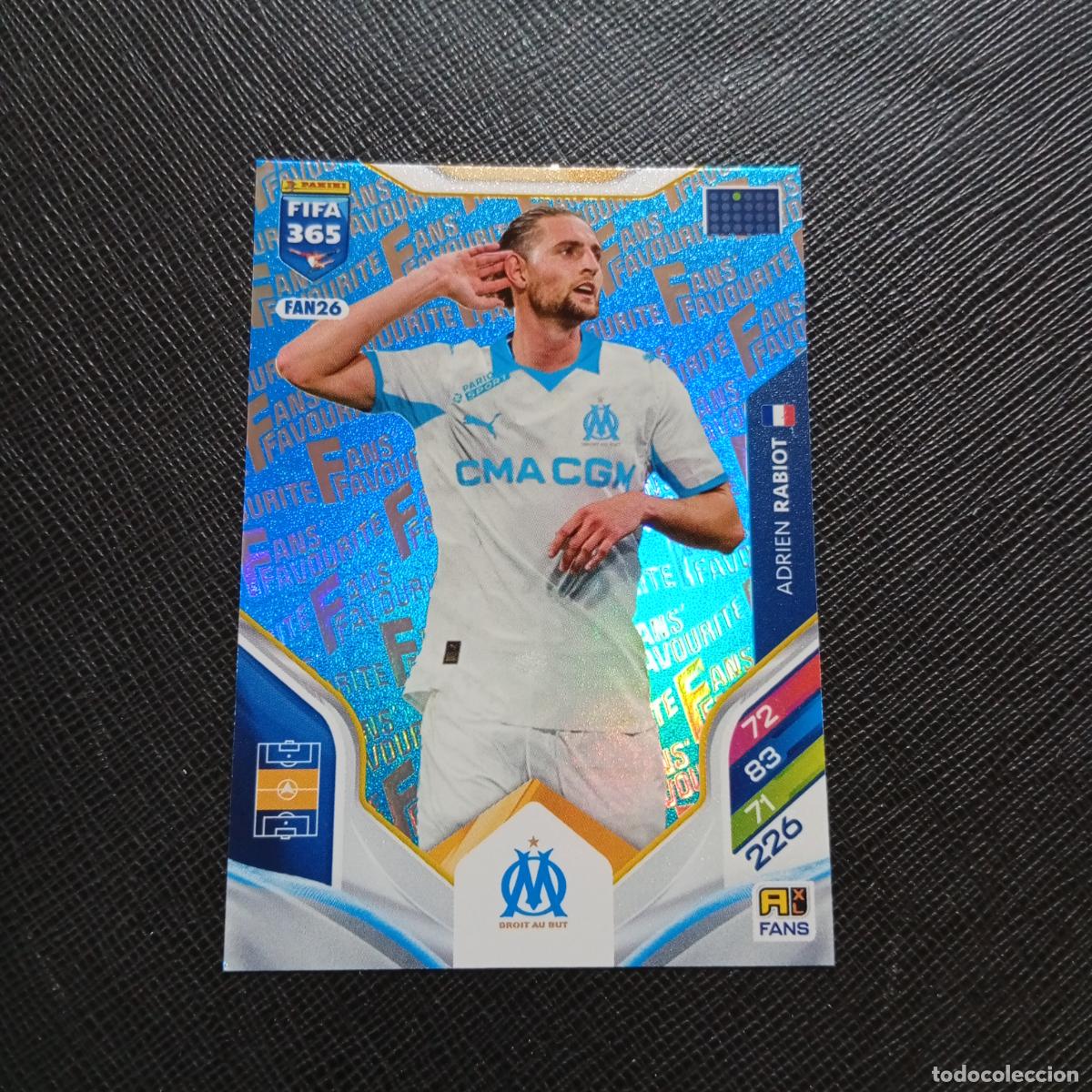Fu&szlig;ball-Sticker: FAN26 RABIOT MARSELLA ADRENALYN 2025 2026 FIFA 365 CROMO FUTBOL 25 26 - A215 PG64 AZUL