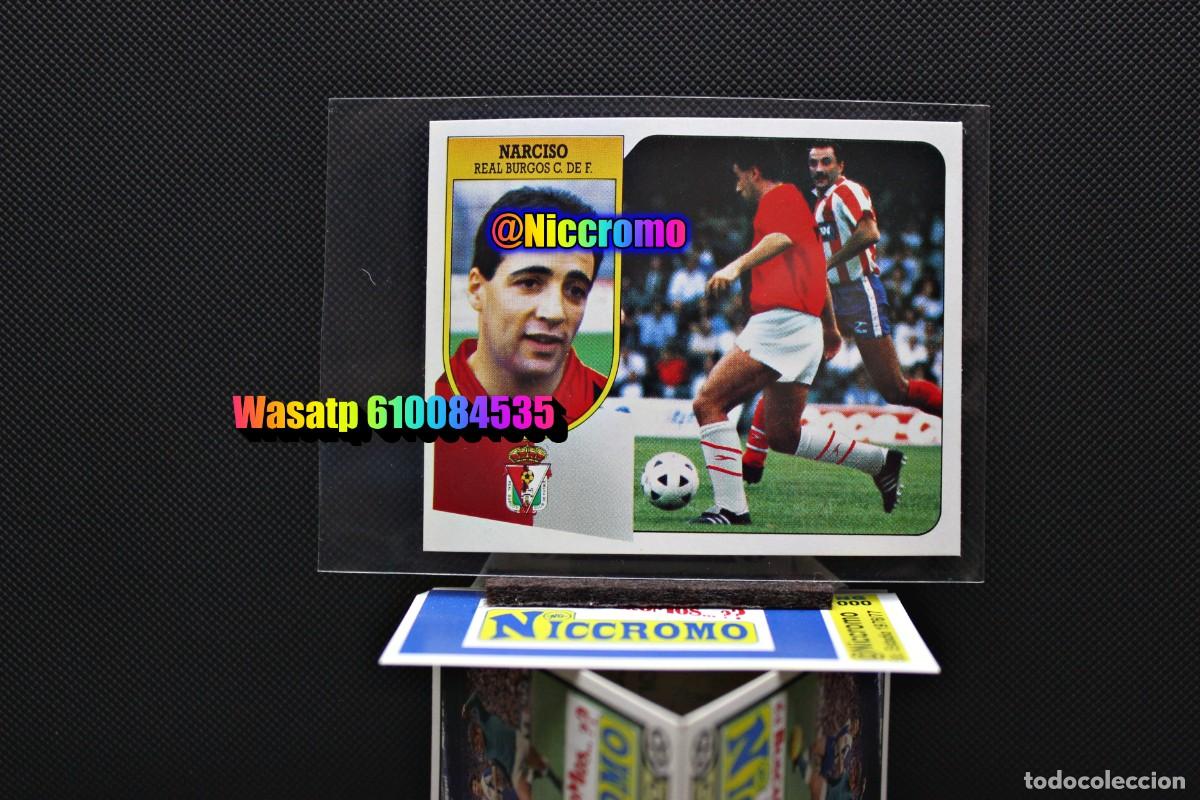 Cromos de f&uacute;tbol: narciso burgos 91 92 carton este nuevo sin pegar 1991 1992 ver fotos + en niccromo