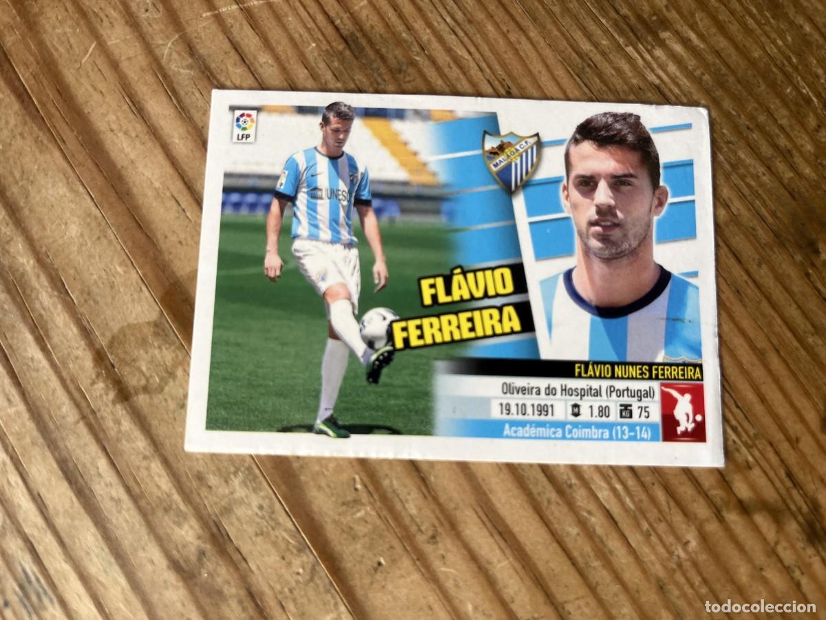 Cromos de f&uacute;tbol: CROMO SIN PEGAR NUNCA PEGADO ALBUM LIGA ESTE 13 14 2013 2014 FICHAJE # 14 FLAVIO FERREIRA MALAGA