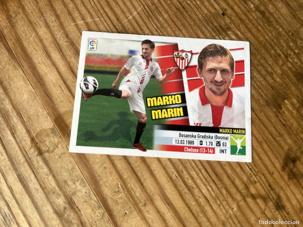 Cromos de f&uacute;tbol: CROMO SIN PEGAR NUNCA PEGADO ALBUM LIGA ESTE 13 14 2013 2014 FICHAJE # 16 MARKO MARIN SEVILLA
