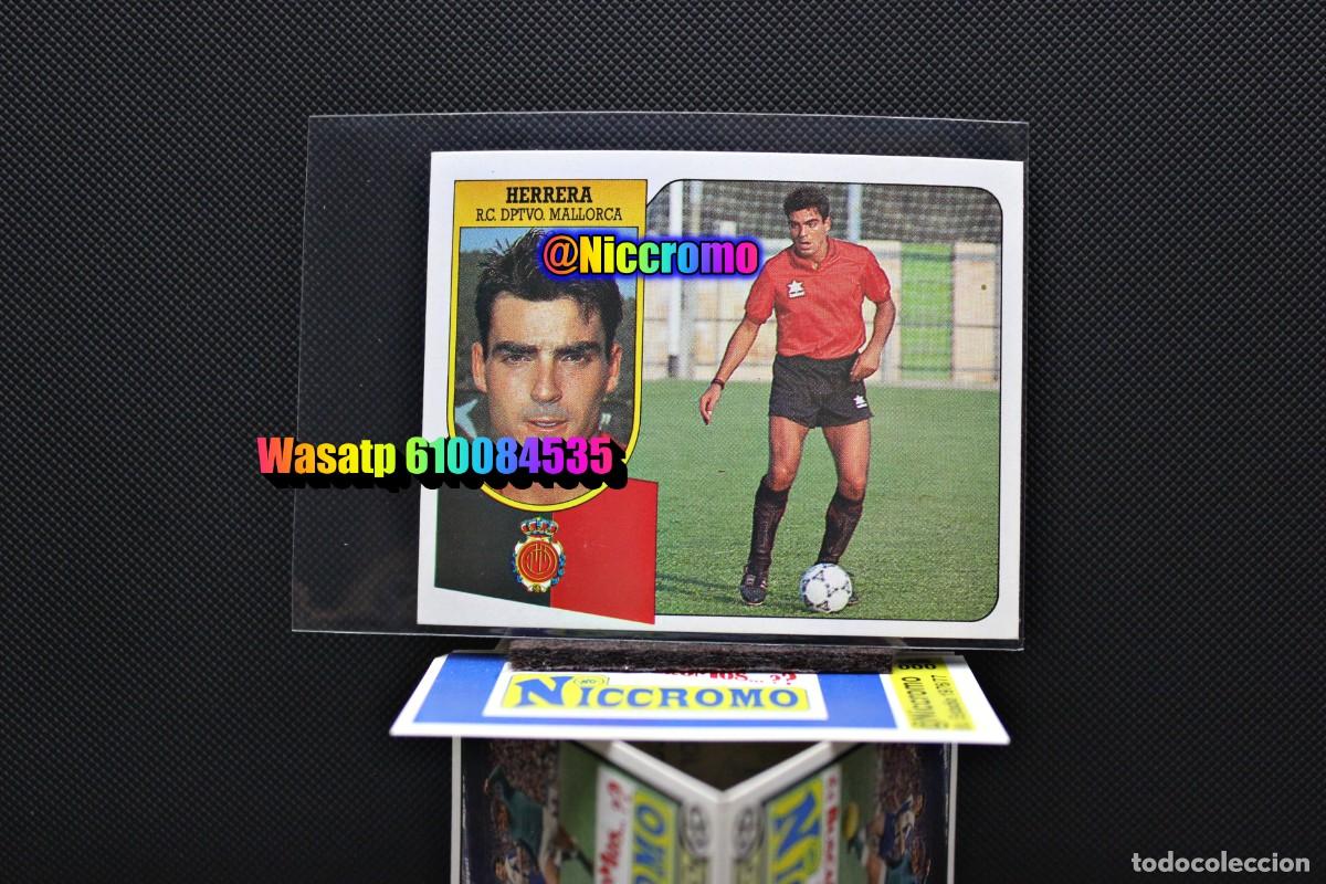 Cromos de f&uacute;tbol: herrera mallorca 91 92 carton este nuevo sin pegar 1991 1992 ver fotos + en niccromo