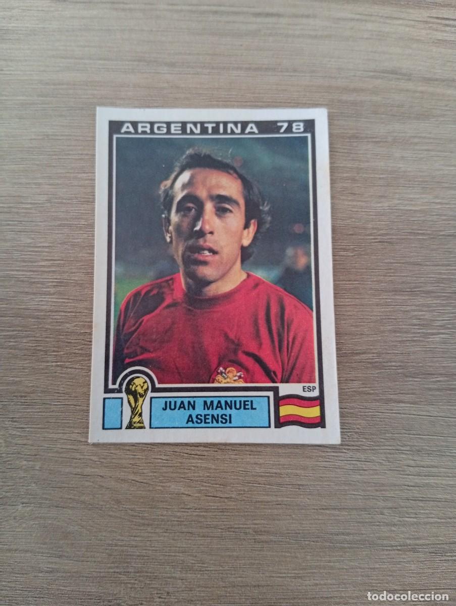 Cromos de f&uacute;tbol: JUAN MANUEL ASENSI 216 ESPA&Ntilde;A MUNDIAL ARGENTINA 78-ARGENTINA 1978 SIN PEGAR NUNCA PEGADO
