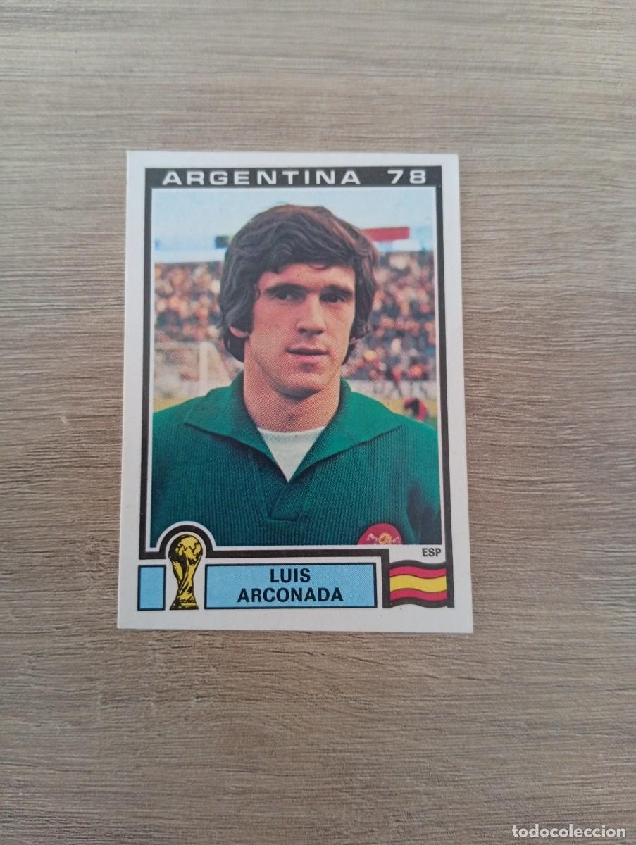 Football Stickers: LUIS ARCONADA 222 ESPA&Ntilde;A MUNDIAL ARGENTINA 78-ARGENTINA 1978 SIN PEGAR NUNCA PEGADO