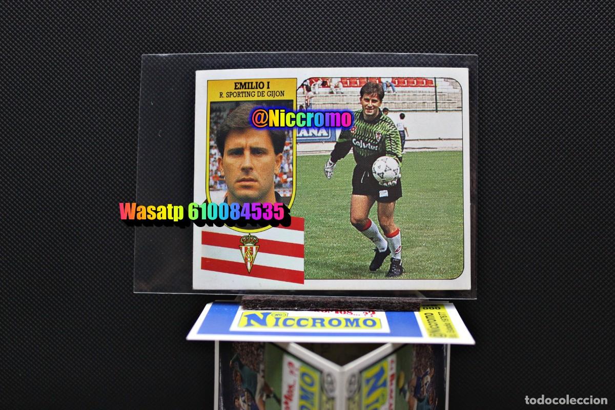 Football Stickers: emilio I sporting gijon 91 92 carton este nuevo sin pegar 1991 1992 ver fotos + en niccromo