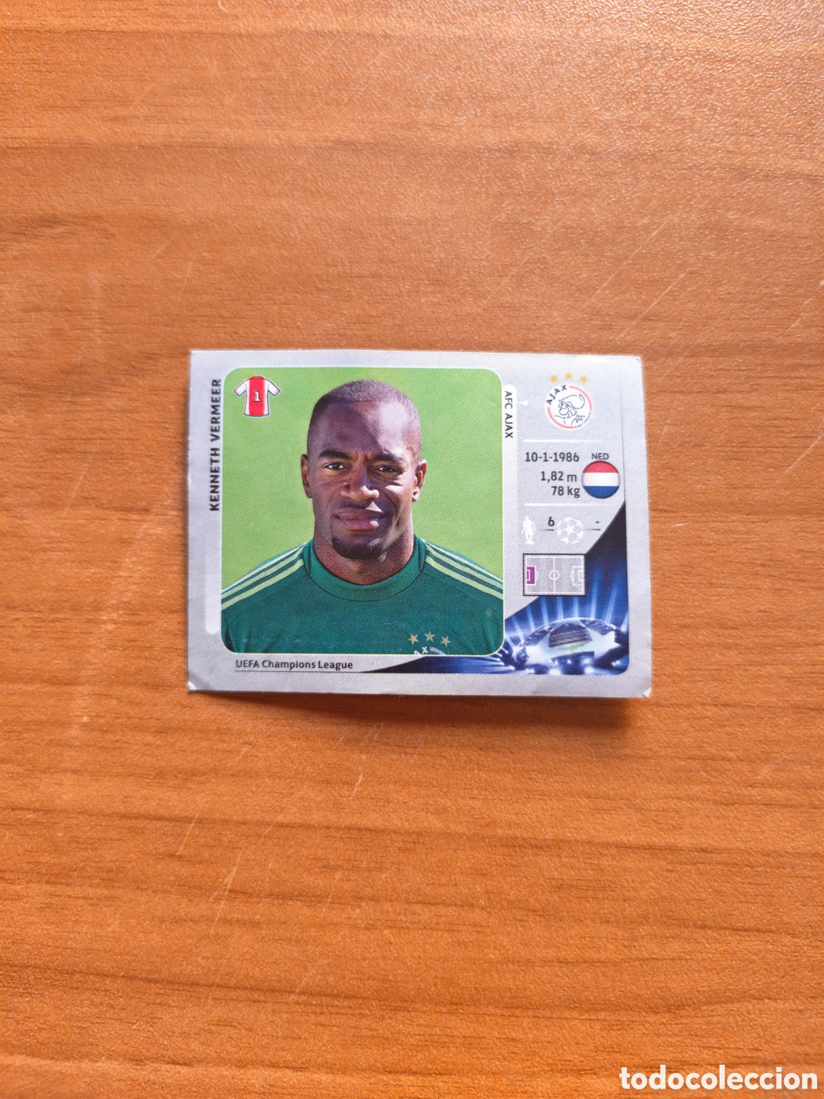 Football Stickers: Cromo Vermeer Champions League Ajax 12/13