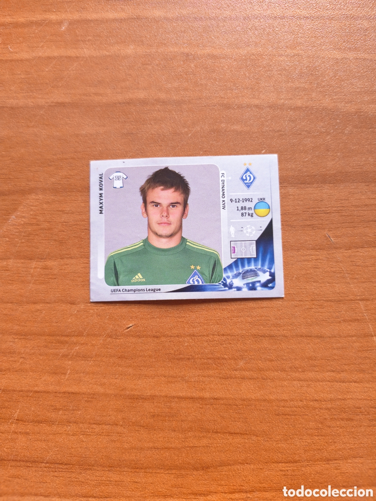 Cromos de f&uacute;tbol: Cromo Maxym Koval Champions League 12/13