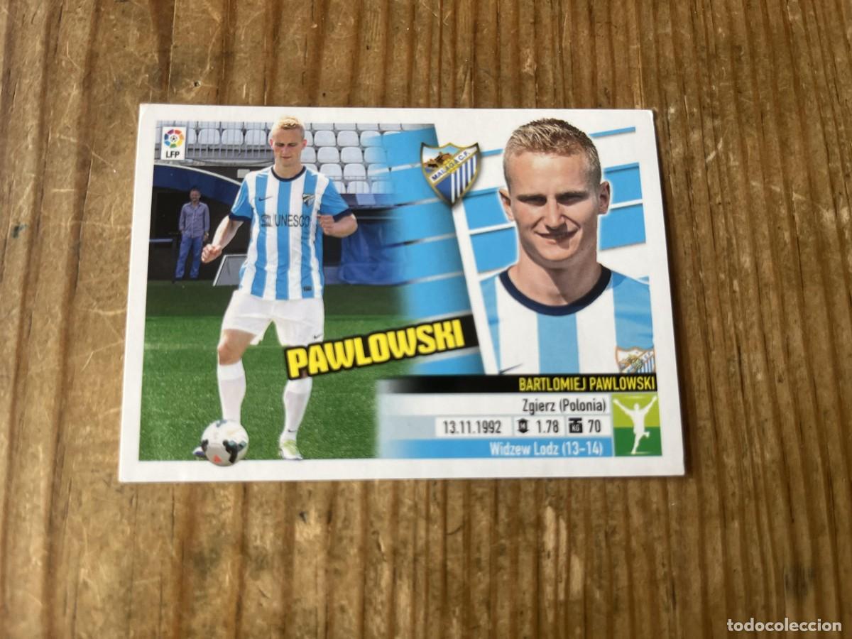 Cromos de f&uacute;tbol: CROMO SIN PEGAR NUNCA PEGADO ALBUM LIGA ESTE 13 14 2013 2014 COLOCA # 14B PAWLOWSKI MALAGA