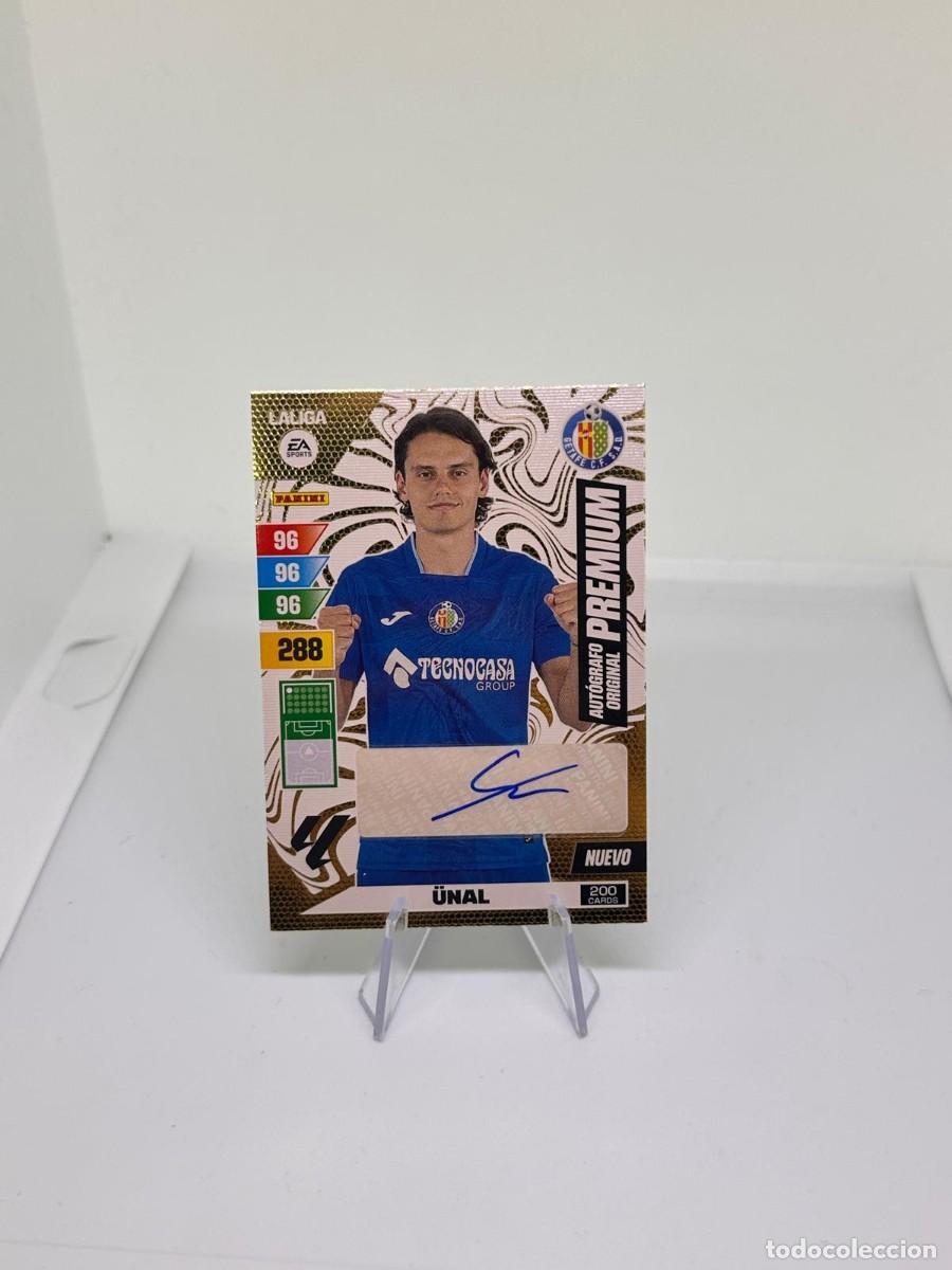 Cromos de f&uacute;tbol: Unal Getafe Autografo Original Premium Panini Adrenalyn 200 Cards 2023 24 Dificil