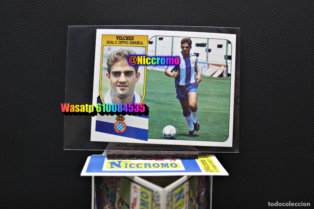 Cromos de f&uacute;tbol: vilchez rcd espa&ntilde;ol espanyol 91 92 carton este nuevo sin pegar 1991 1992 ver fotos + en niccromo
