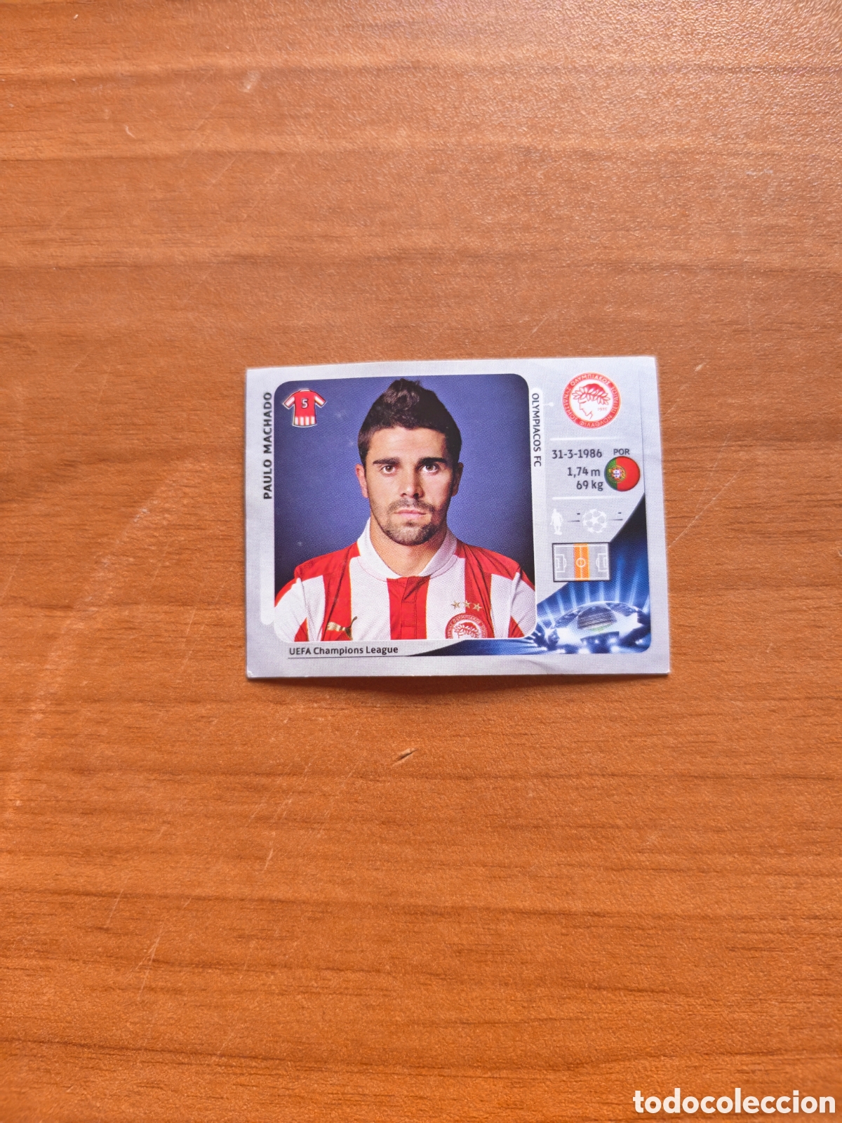 Cromos de f&uacute;tbol: Cromo Paulo Machado Champions league 12/13