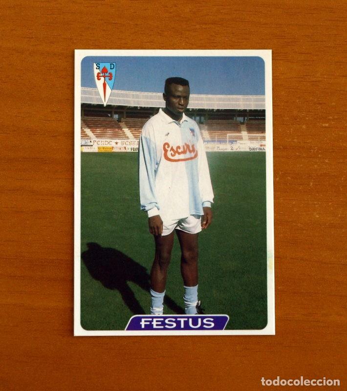 Cartes &agrave; collectionner de Football: Compostela -N&ordm; 287 Festus -Error-UH-&Uacute;ltima Hora -Las Fichas la Liga 95-96-1995-1996 -Mundicromo