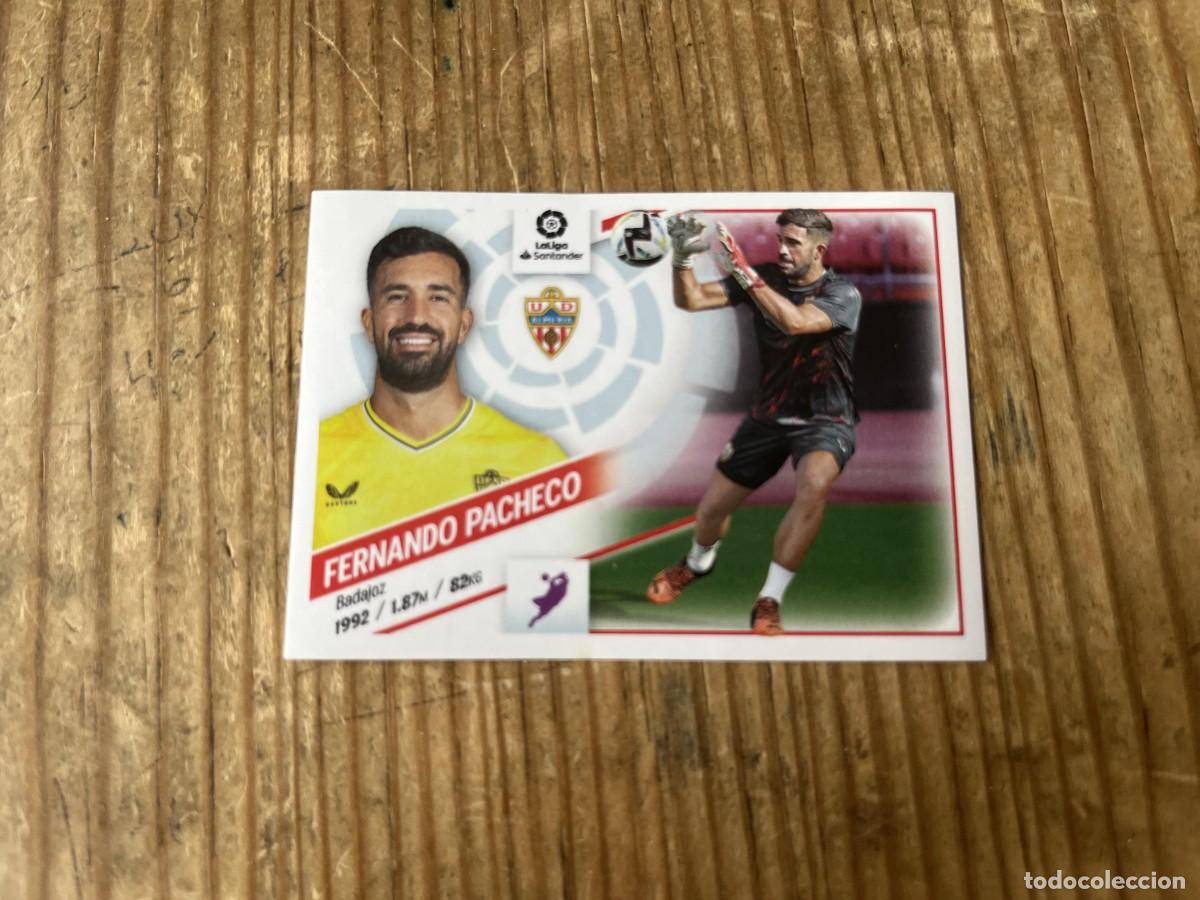 Figurine di Calcio: CROMO SIN PEGAR NUNCA PEGADO ALBUM LIGA ESTE 22 23 2022 2023 ALMERIA # 4 FERNANDO PACHECO