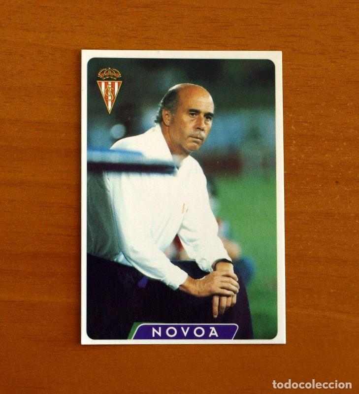 Cartes &agrave; collectionner de Football: Sporting de Gij&oacute;n-308 Novoa Entrenador-UH-&Uacute;ltima Hora-Las Fichas la Liga 95-96-1995-1996-Mundicromo