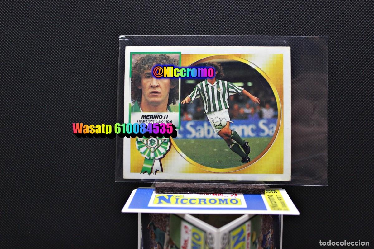Cromos de f&uacute;tbol: merino II betis 1994 1995 este cromo nuevo sin pegar 94 95 ver foto + en niccromo