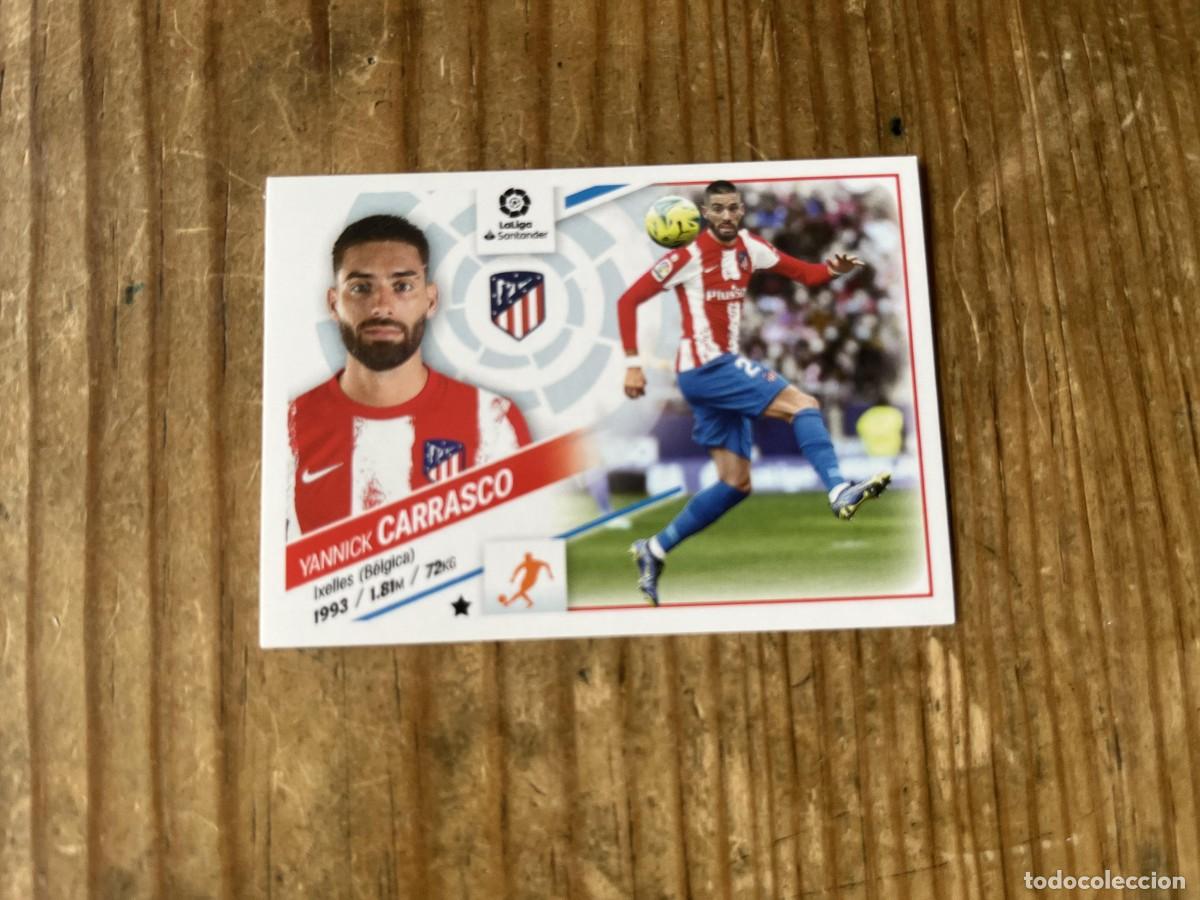 Cromos de f&uacute;tbol: CROMO SIN PEGAR NUNCA PEGADO ALBUM LIGA ESTE 22 23 2022 2023 ATLETICO MADRID # 15 YANNICK CARRASCO