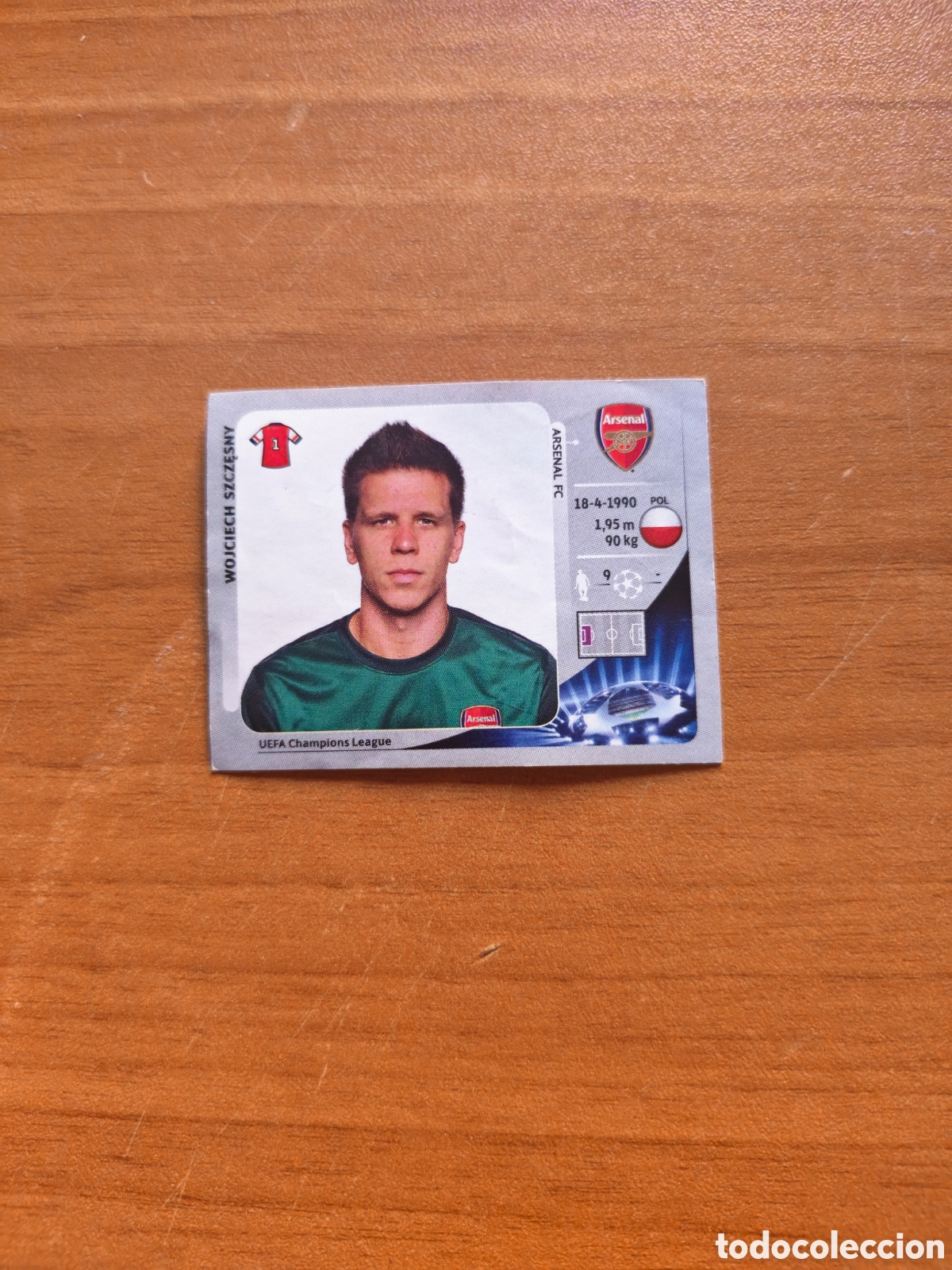Cromos de f&uacute;tbol: Cromo Szczesny Champions League Arsenal 12/13