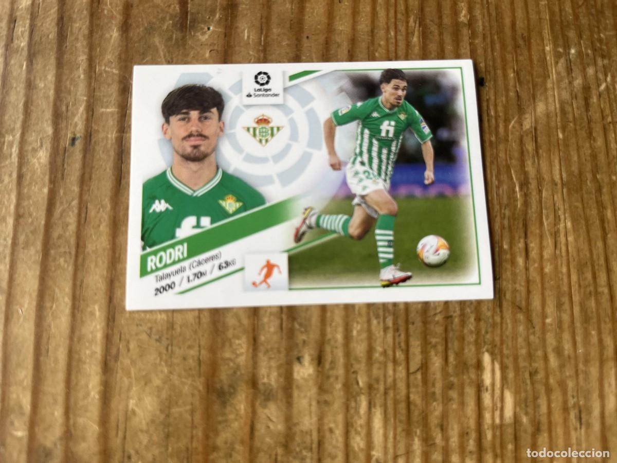 Cromos de f&uacute;tbol: CROMO SIN PEGAR NUNCA PEGADO ALBUM LIGA ESTE 22 23 2022 2023 BETIS # 16A RODRI