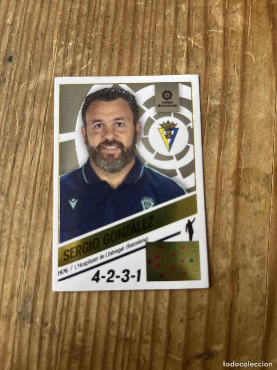 Cromos de f&uacute;tbol: CROMO SIN PEGAR NUNCA PEGADO ALBUM LIGA ESTE 22 23 2022 2023 CADIZ ENTRENADOR # 2 SERGIO GONZALEZ
