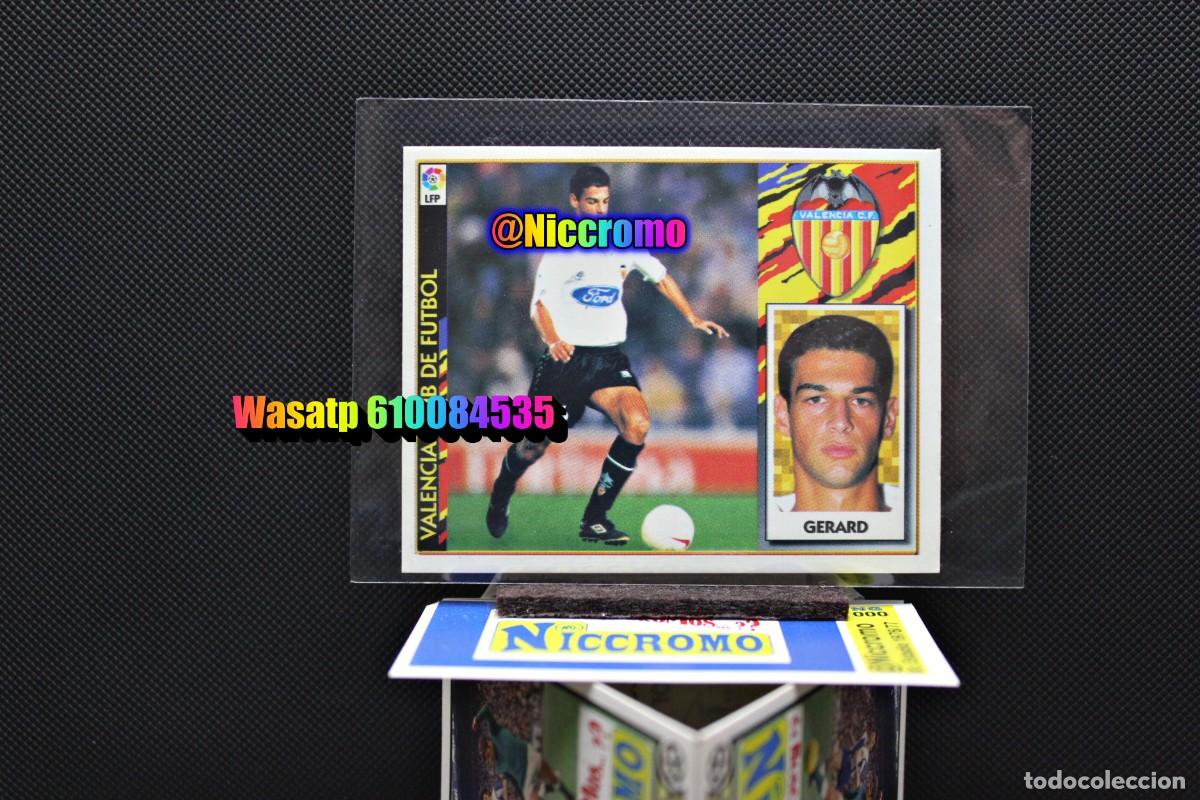 Cromos de f&uacute;tbol: gerard valencia 1997 1998 coloca este cromo nuevo sin pegar 97 98 ver foto + en niccromo