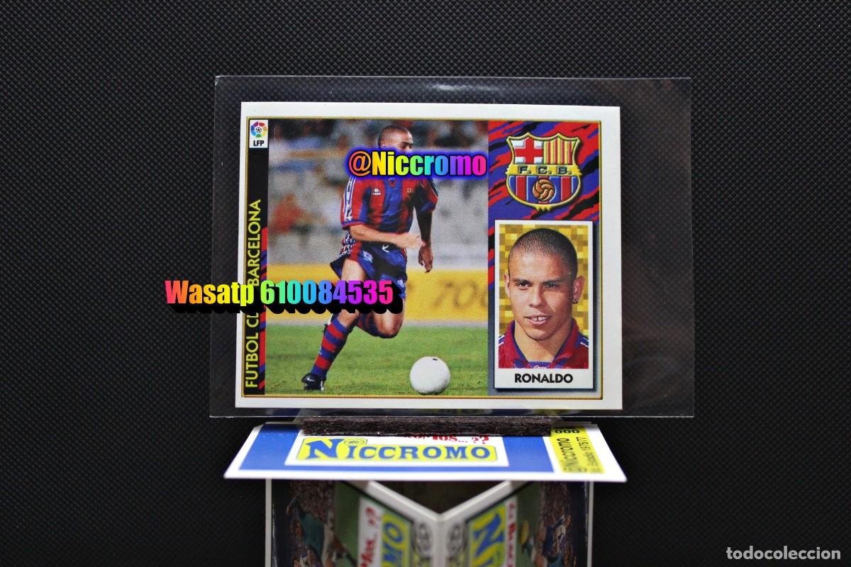 Cromos de f&uacute;tbol: ronaldo barcelona 1997 1998 este cromo nuevo sin pegar 97 98 ver foto + en niccromo
