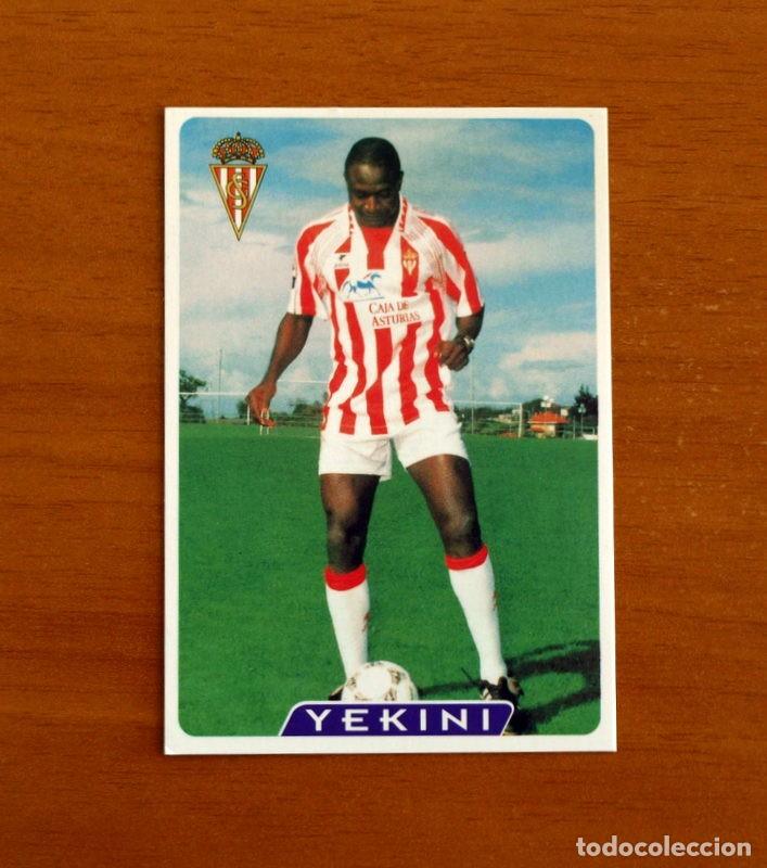 Cromos de f&uacute;tbol: Sporting de Gij&oacute;n -N&ordm; 324 Yekini-Error-UH-&Uacute;ltima Hora -Las Fichas la Liga 95-96-1995-1996-Mundicromo