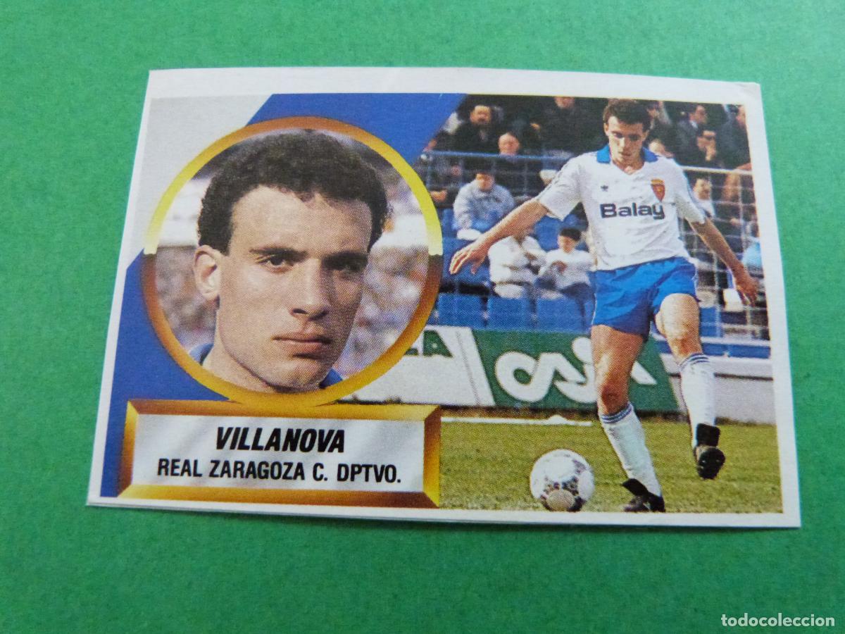 Cromos de f&uacute;tbol: CROMO FUTBOL VILLANOVA REAL ZARAGOZA RECORTADO N&ordm; 6 A LIGA ESTE 1988-1989/88-89