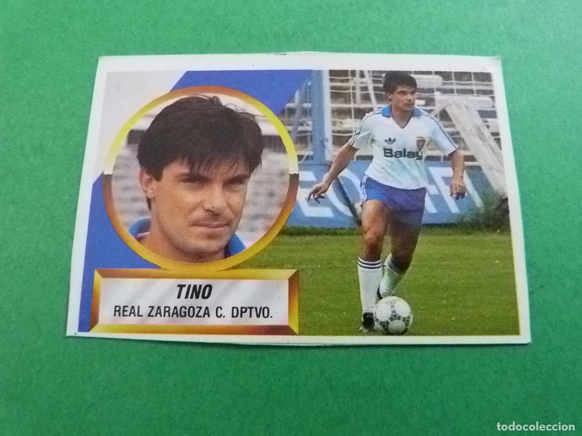 Cromos de f&uacute;tbol: CROMO FUTBOL TINO REAL ZARAGOZA RECORTADO N&ordm; 5 LIGA ESTE 1988-1989/88-89