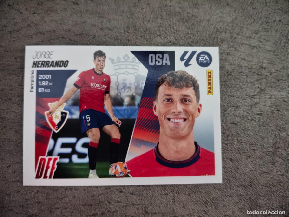 Cromos de f&uacute;tbol: Cromo 8 JORGE HERRANDO CA OSASUNA. Colecci&oacute;n LALIGA F&uacute;tbol 2025-2026 PANINI Nuevo