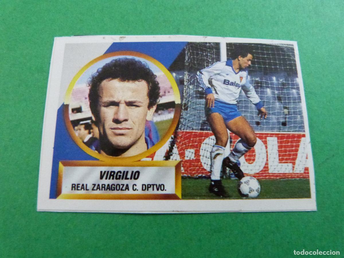 Cartes &agrave; collectionner de Football: CROMO FUTBOL VIRGILIO REAL ZARAGOZA RECORTADO N&ordm; 6 B LIGA ESTE 1988-1989/88-89