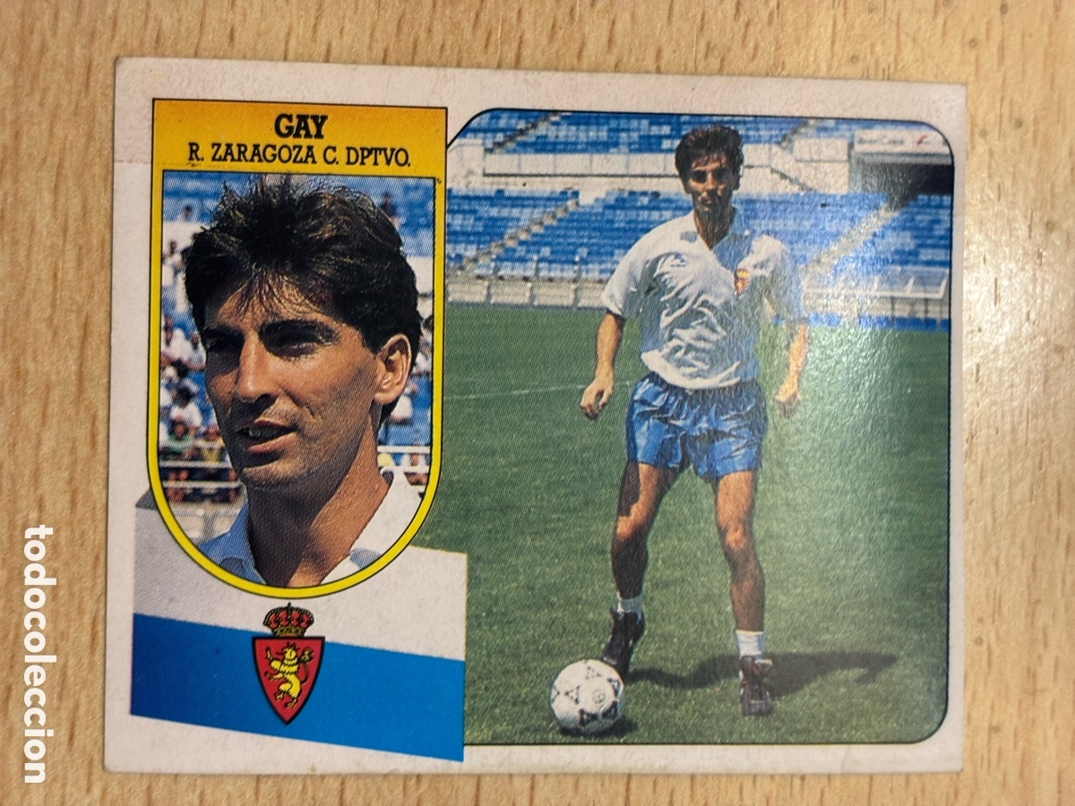 Cartes &agrave; collectionner de Football: Fichaje 29 Gay Real Zaragoza Ediciones Este 91/92 sin pegar versi&oacute;n cart&oacute;n