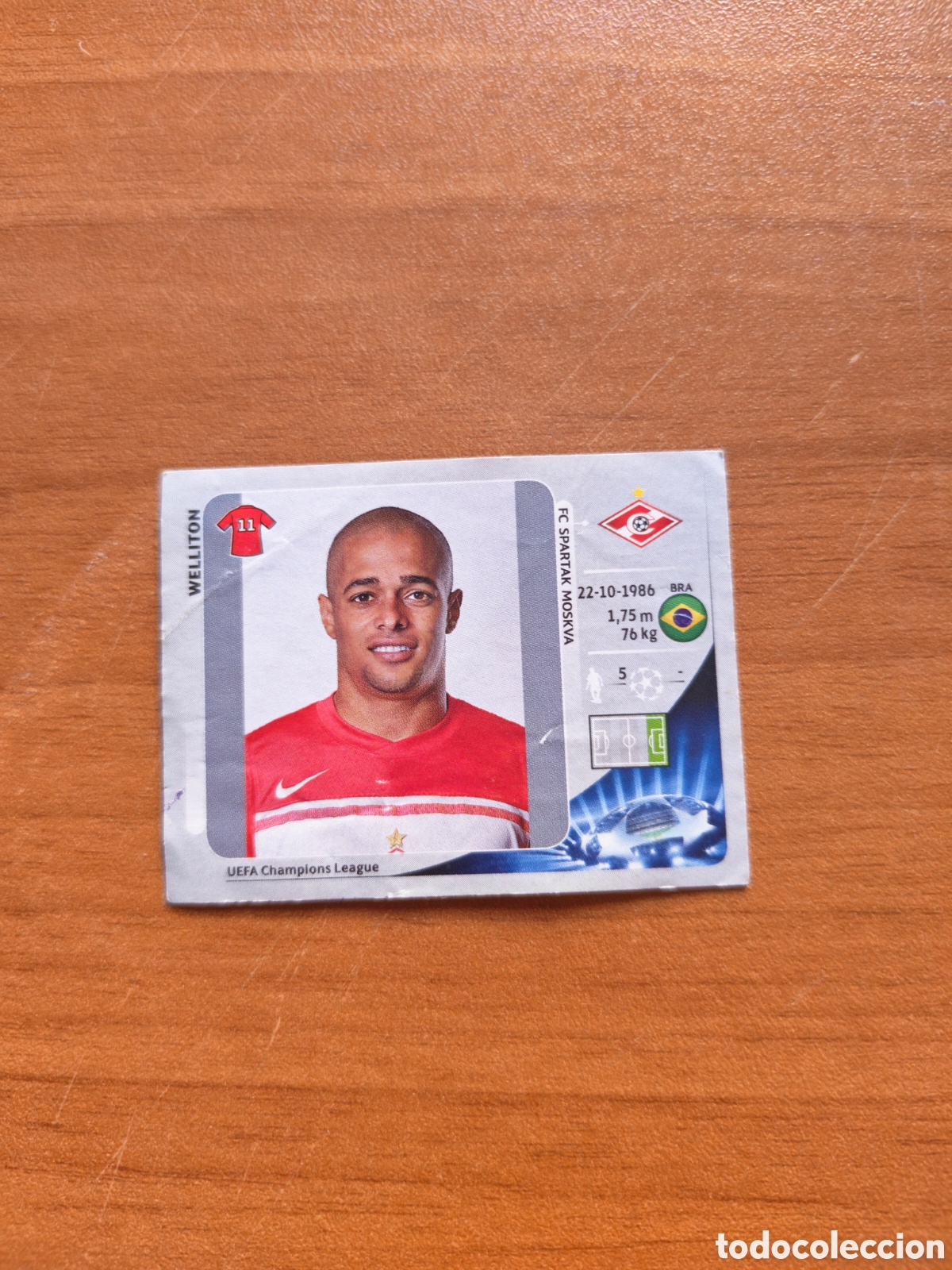 Cartes &agrave; collectionner de Football: Cromo Wellinton Champions League 12/13