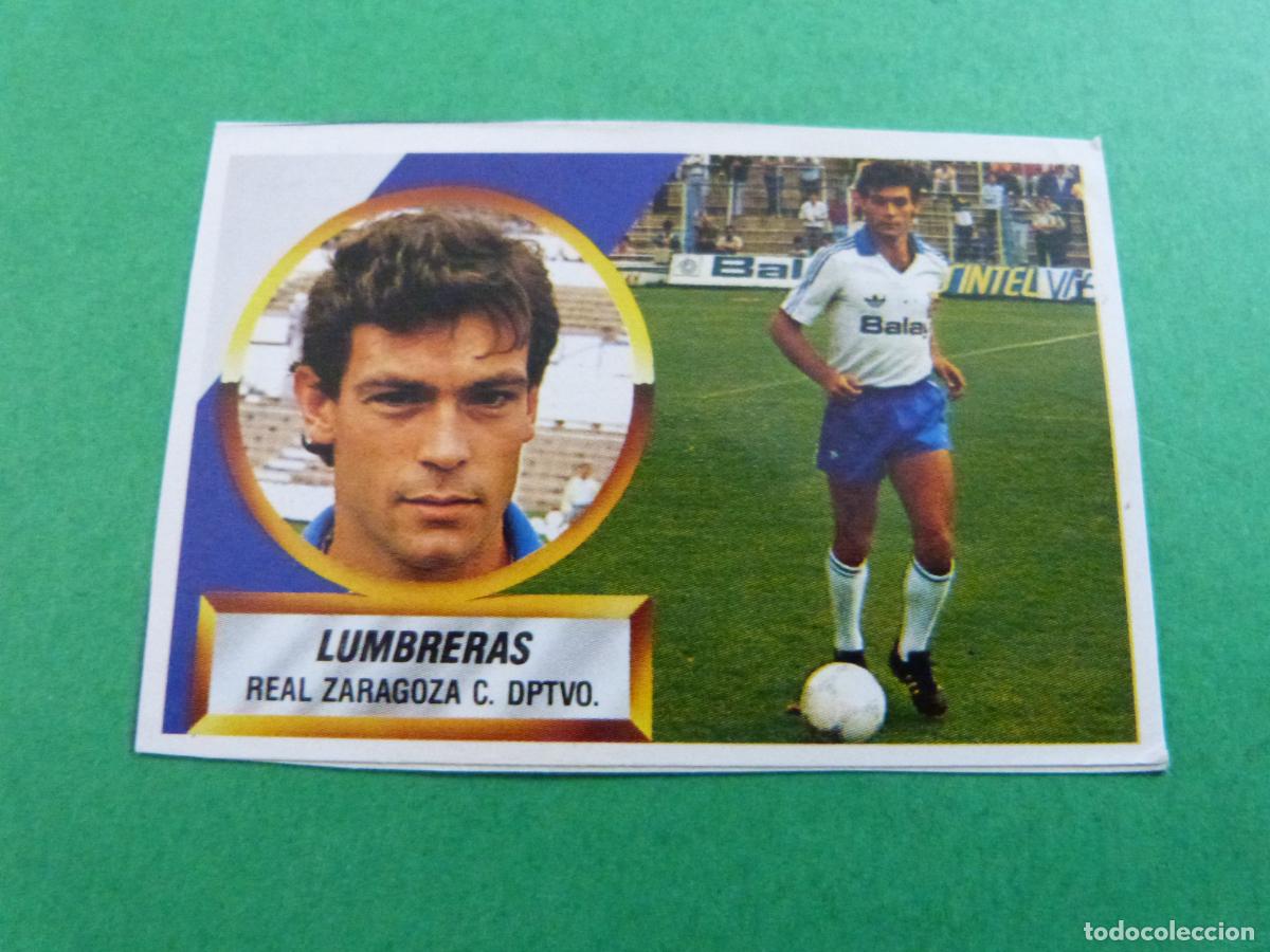 Cartes &agrave; collectionner de Football: CROMO FUTBOL LUMBRERAS REAL ZARAGOZA RECORTADO N&ordm; 9 LIGA ESTE 1988-1989/88-89
