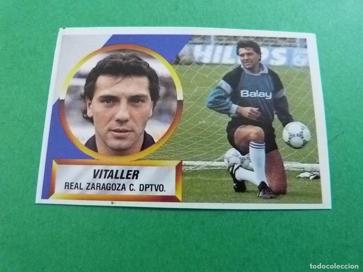 Cromos de f&uacute;tbol: CROMO FUTBOL VITALLER REAL ZARAGOZA RECORTADO N&ordm; 2 LIGA ESTE 1988-1989/88-89