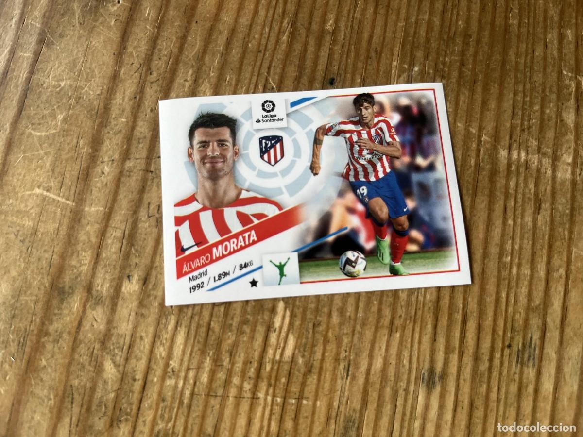 Cromos de f&uacute;tbol: CROMO SIN PEGAR NUNCA PEGADO ALBUM LIGA ESTE 22 23 2022 2023 FICHAJES # 47 MORATA ATLETICO MADRID