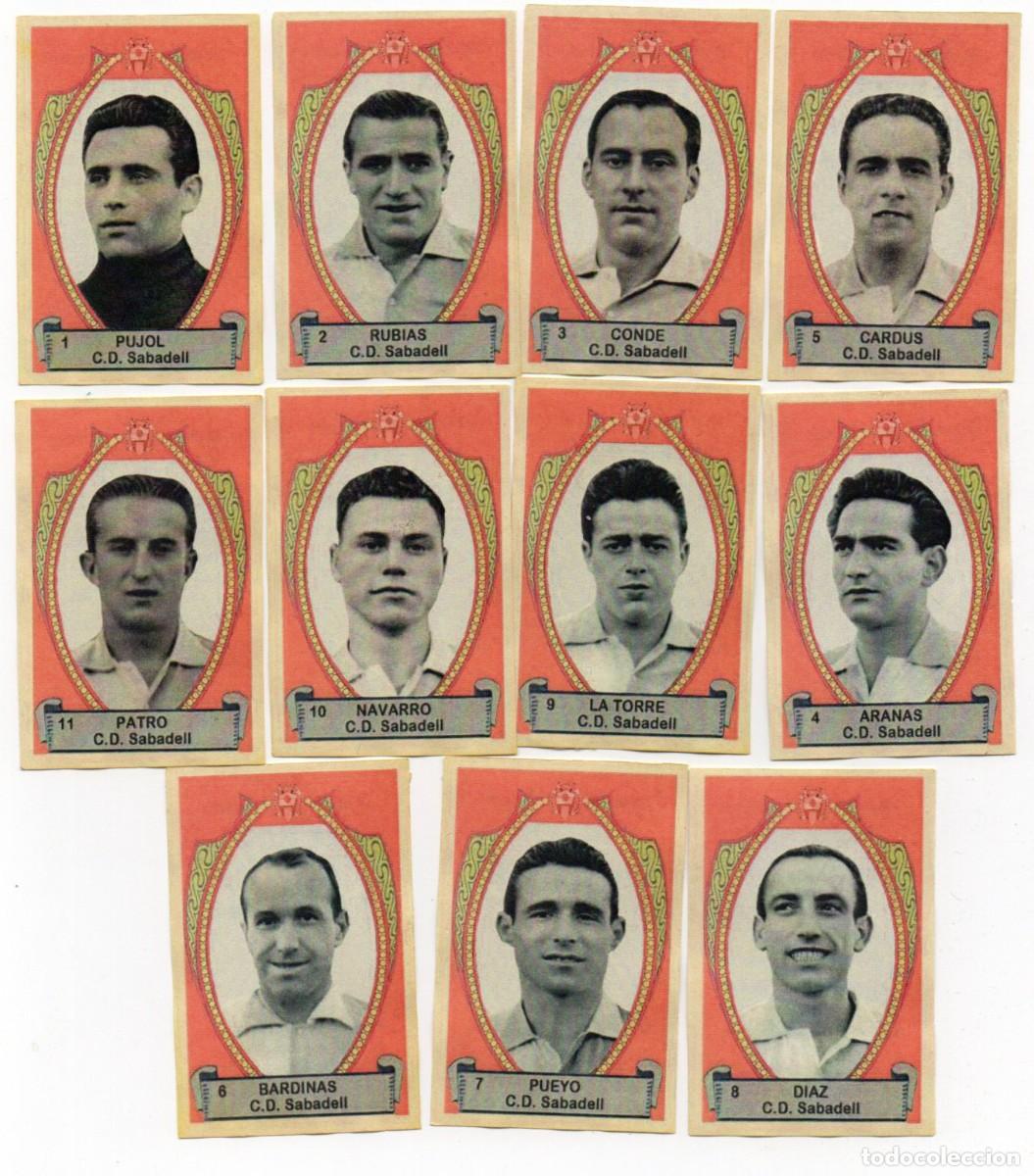 Cromos de f&uacute;tbol: SABADELL 1942 DE AZAFRAN LA FLOR