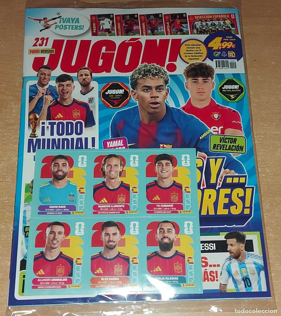 Cromos de f&uacute;tbol: JUGON 231 6 CRONOS ACTUALIZACION ESPA&Ntilde;A MUNDIAL 2026