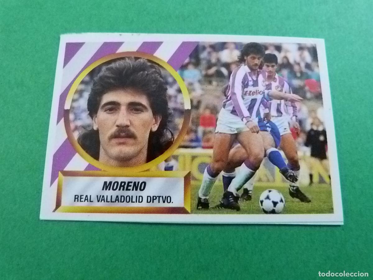 Cromos de f&uacute;tbol: CROMO FUTBOL MORENO REAL VALLADOLID RECORTADO N&ordm; 4 LIGA ESTE 1988-1989/88-89