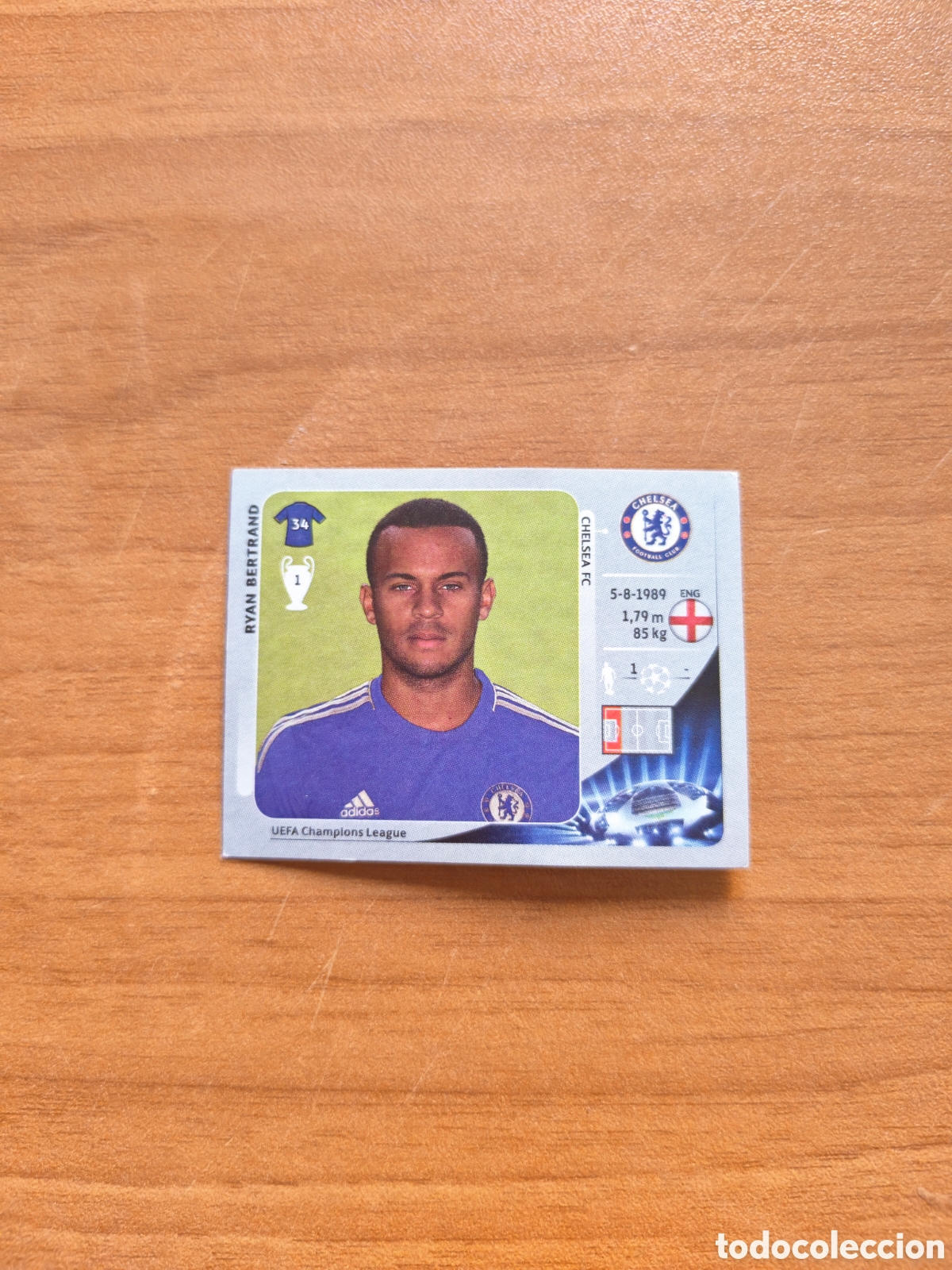 Cromos de f&uacute;tbol: Cromo Ryan Bertrand Champions League 12/13 Chelsea