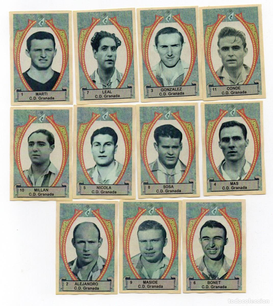 Cromos de f&uacute;tbol: GRANADA 1942 DE AZAFRAN LA FLOR