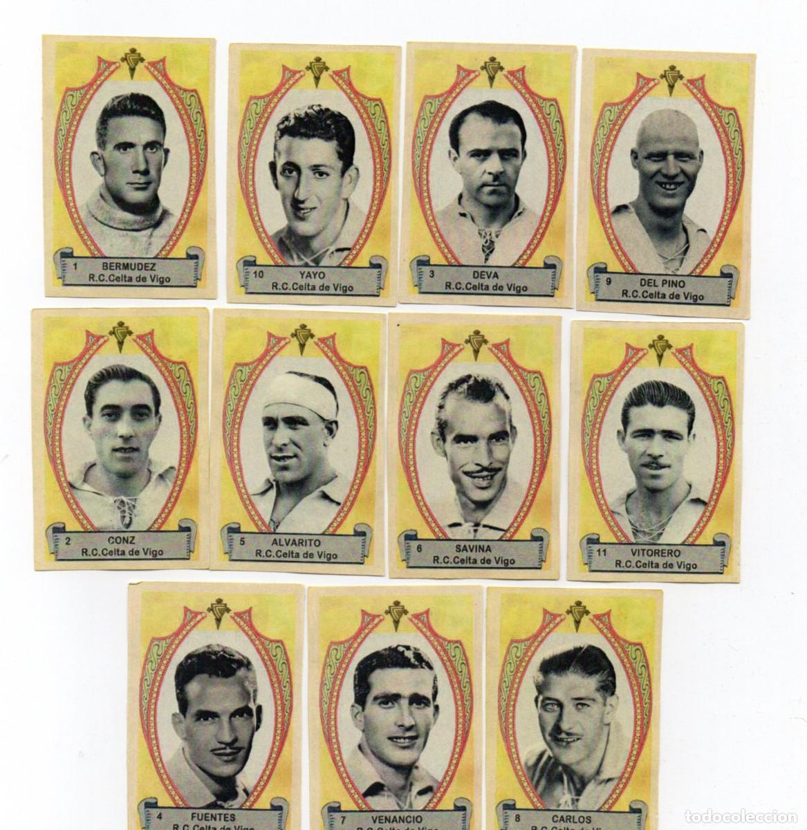 Cromos de f&uacute;tbol: CELTA DE VIGO, 1942 DE AZAFRAN LA FLOR
