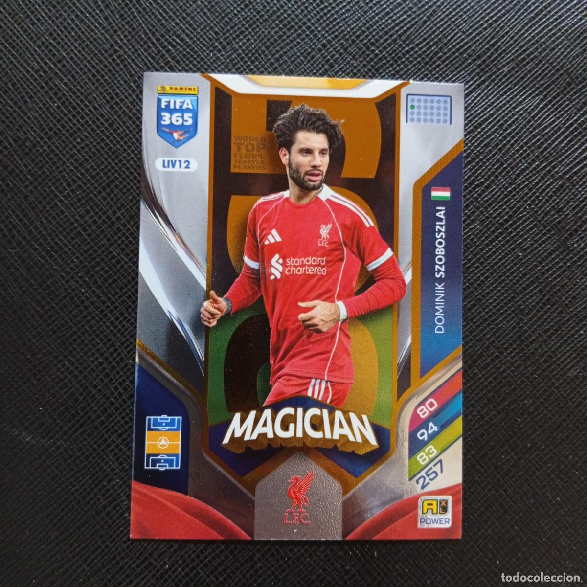 Cromos de f&uacute;tbol: LIV12 SZOBOSZLAI LIVERPOOL ADRENALYN 2025 2026 FIFA 365 CROMO FUTBOL 25 26 - A215 PG66 AZUL