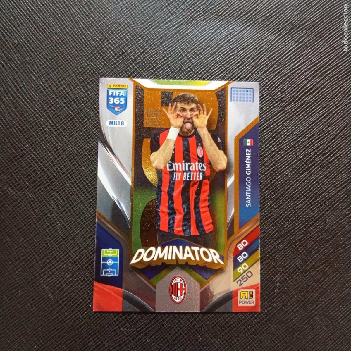 Cromos de f&uacute;tbol: MIL18 GIMENEZ MILAN ADRENALYN 2025 2026 FIFA 365 CROMO FUTBOL 25 26 - A215 PG66 AZUL