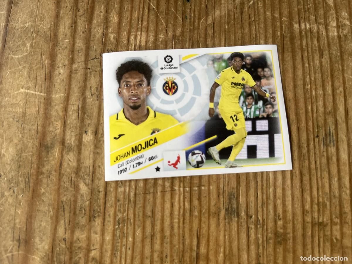 Cromos de f&uacute;tbol: CROMO SIN PEGAR NUNCA PEGADO ALBUM LIGA ESTE 22 23 2022 2023 FICHAJES # 57 JOHAN MOJICA VILLARREAL