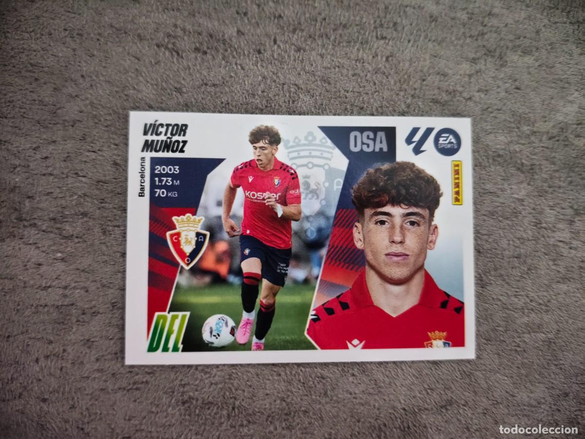 Cromos de f&uacute;tbol: Cromo 17 V&Iacute;CTOR M&Uacute;&Ntilde;OZ CA OSASUNA. Colecci&oacute;n LALIGA F&uacute;tbol 2025-2026 PANINI Nuevo