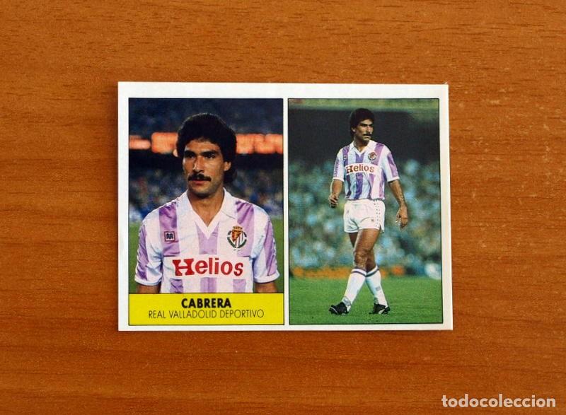 Cromos de f&uacute;tbol: Real Valladolid - Cabrera - Ediciones Festival 1987-1988, 87-88 - Nunca pegado