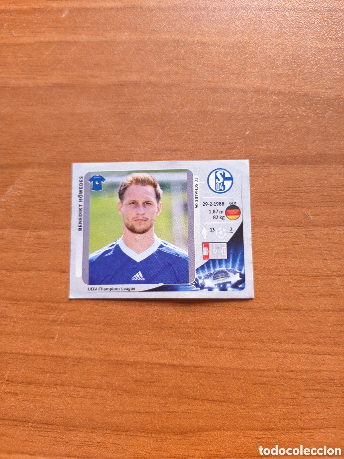 Cromos de f&uacute;tbol: Cromo Benedikt howedes Champions League 12/13