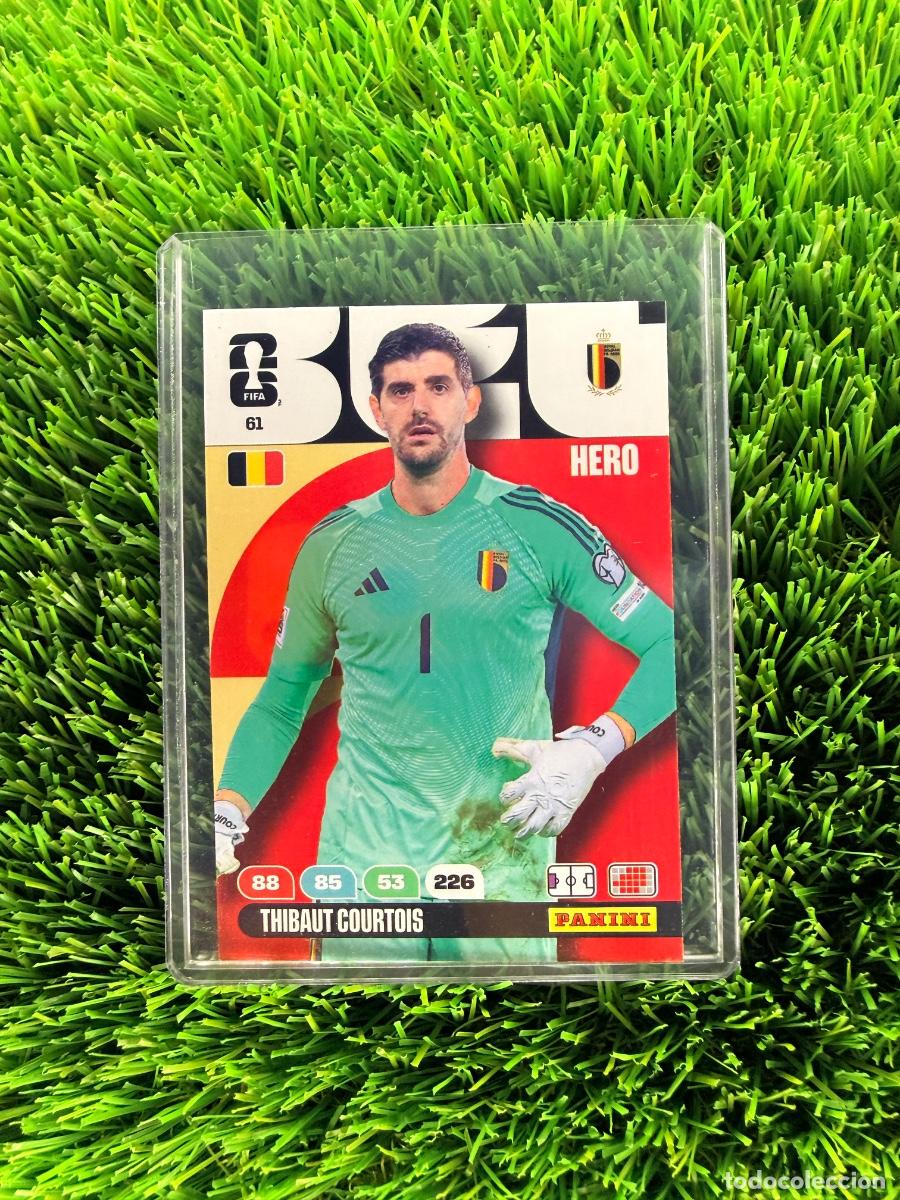 Cromos de f&uacute;tbol: N&ordm; 61 Thibaut Courtois B&eacute;lgica Adrenalyn XL Mundial 2026