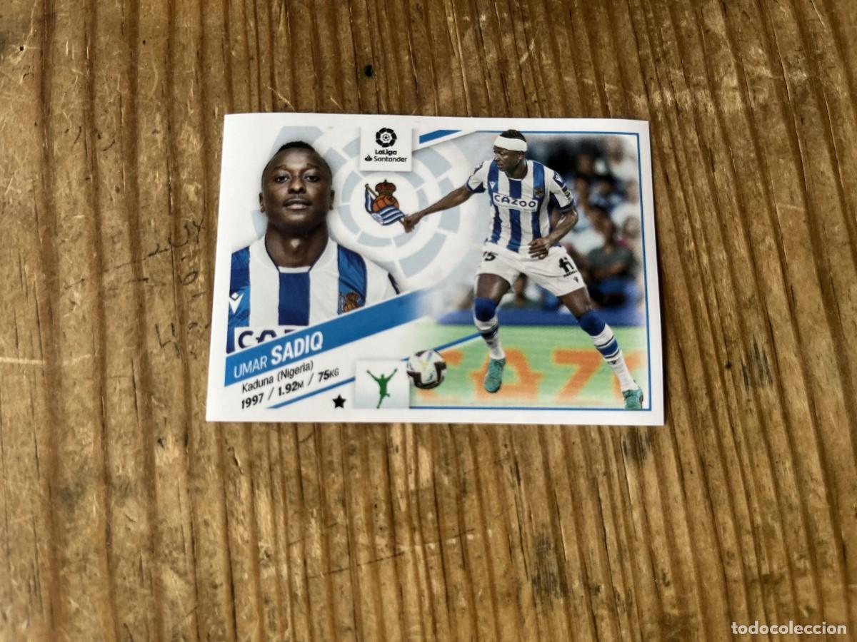 Cromos de f&uacute;tbol: CROMO SIN PEGAR NUNCA PEGADO ALBUM LIGA ESTE 22 23 2022 2023 FICHAJES # 61 UMAR SADIQ REAL SOCIEDAD