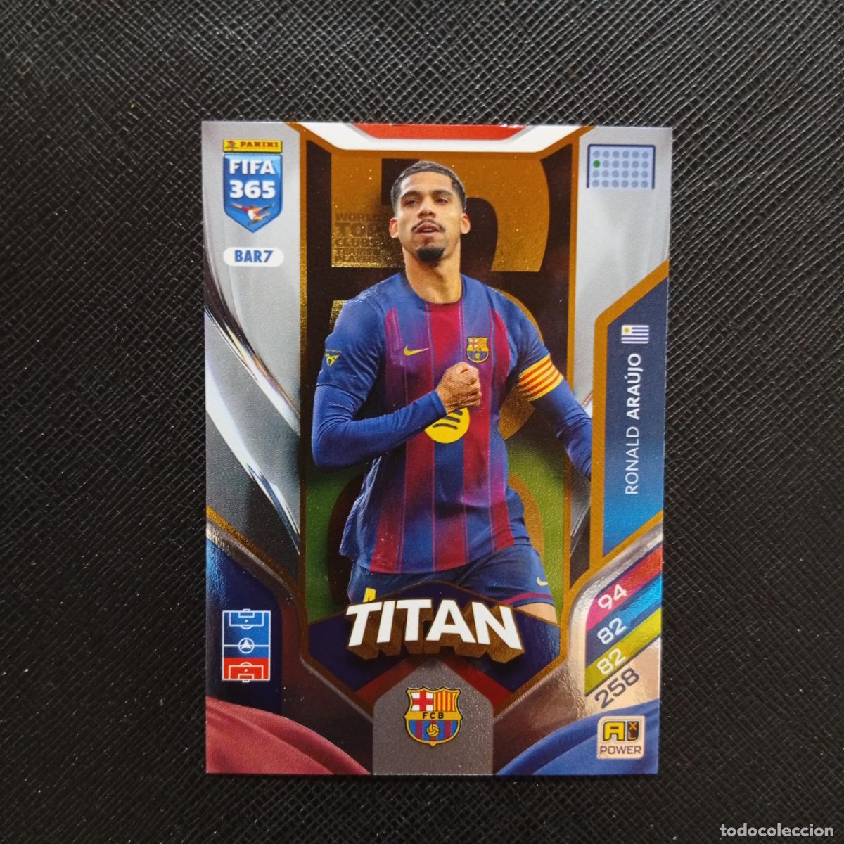 Cromos de f&uacute;tbol: BAR7 ARAUJO BARCELONA ADRENALYN 2025 2026 FIFA 365 CROMO FUTBOL 25 26 - A215 PG67